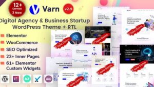 Varn v2.4 Elementor IT & SEO Agency WordPress Theme [Activated]