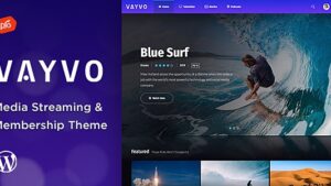 Vayvo (v6.4) Media Streaming & Membership Theme