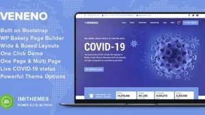 Veneno v.2.3.1 Coronavirus Information WordPress Theme
