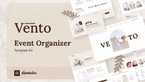 Vento - Event Organizer Elementor Template Kit