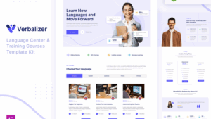 Verbalizer – Language Courses & Learning Center Elementor Template Kit