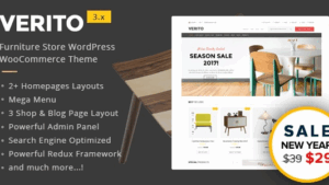 Verito (v5.4) Furniture Store WooCommerce WordPress Theme