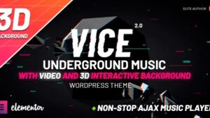 Vice (v3.4) Underground Music Elementor WordPress Theme (Activated)