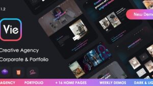 Vie 28 February 2022 Creative Agency & Portfolio Template