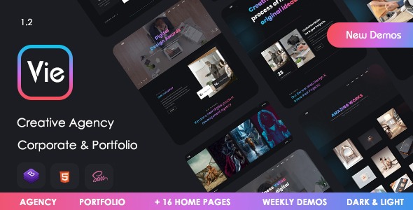Vie 28 February 2022 Creative Agency & Portfolio Template