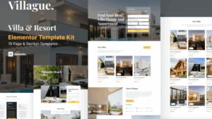 Villague - Private Villa & Resort elementor Template Kit