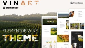 Vinart - Wine Brand & Vinyard Elementor Template Kit