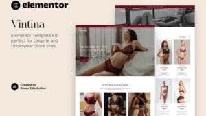 Vintina - Lingerie & Underwear Store Elementor Template Kit