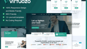 Virtuozo - Virtual Assistant Service Elementor Template Kit