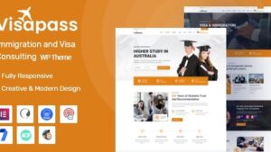 Visapass (v2.0.1) Immigration Consulting WordPress Theme