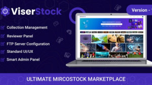 ViserStock v2.2 Ultimate Microstock Marketplace (Activated)