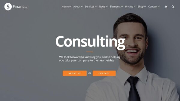 VisualModo Financial WordPress Theme v2.0.4
