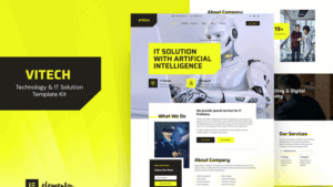 Vitech - Technology & IT Solution Elementor Template Kit