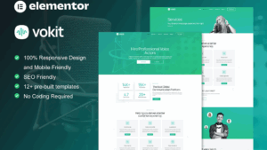 VoKit - Voice Over Services Elementor Template Kit