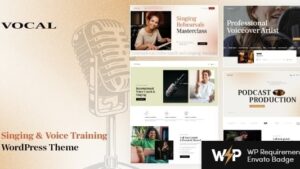 Vocal v1.12.0 Singing & Voice Artist WordPress Theme