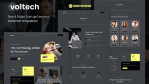 Voltech - Tech & Digital Startup Company Elementor Template Kit