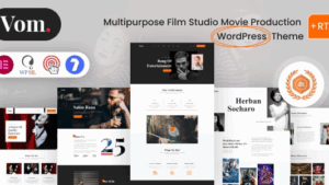 Vome (v2.0.1) Multipurpose Film Studio Movie Production WordPress Theme