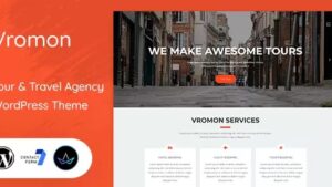 Vromon (v2.1) Tour & Travel Agency WordPress Theme