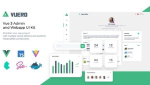Vuero (v3.1.0) VueJS 3 Admin and Webapp UI Kit