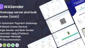 WASender (v4.6.2) [ACTIVATED] Whatsapp server & bulk sender (SAAS) AMCoders