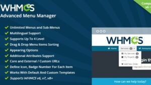 WHMCS Advanced Menu Manager v1.72.0