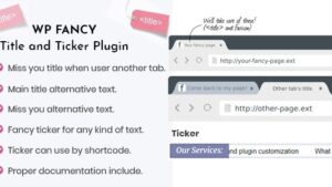 WP Fancy Title and Ticker WordPress Plugin v1.8.0