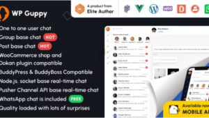 WP Guppy PRO v4.3.2 A live chat plugin for WordPress [Activated]