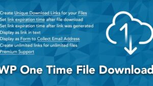 WP One Time File Download v2.6.4 Unique Link Generator WordPress Plugin