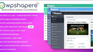 WPShapere (v8.0.0) Wordpress Admin Theme