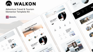 WalkOn - Adventure Travel & Tourism Elementor Template Kit