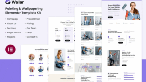 Wallar - Painting & Wallpapering Service Elementor Template Kit