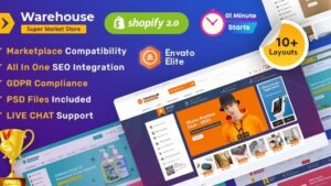 Warehouse (v1.3) Advanced Shopify 2.0 Multi-purpose Mega Electronics Store