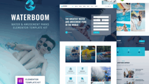 Waterboom – Water & Amusement Park Elementor Template Kit