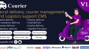 We Courier v1.6.0 Courier and logistics management CMS with Merchant,Delivery app