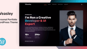 Weasley v1.0 Personal Portfolio WordPress Theme