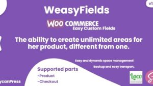 WooCommerce custom fields for products v1.0.1 WeasyFields