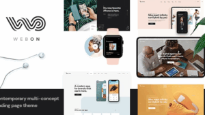 WebOn v1.4 Landing Page WordPress Theme (Activated)