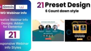 Webinar Info Plugin for Elementor v1.0