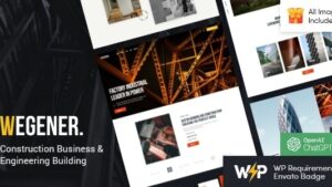 Wegener v2.0 Construction & Engineering WordPress Theme