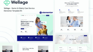 Wellage - Senior & Elderly Care Service Elementor Template Kit