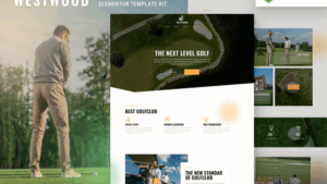 Westwood – Golf Club & Course Elementor Template Kit