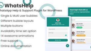 WhatsApp Chat Support Pro (v3.0.10) WordPress Plugin