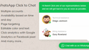 WhatsApp Click to Chat Plugin for WordPress v2.2.12