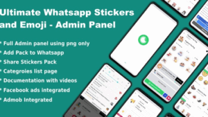 Whatsapp Telegram Signal Stickers and Animated Stickers v4.0 Admin Panel
