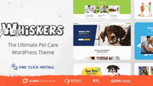 Whiskers v1.1.8 Pets Store Vet Clinic Animal Adoption