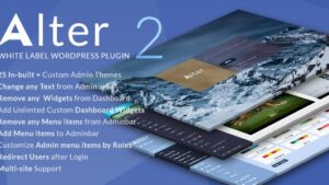 WPAlter v2.4.9 White Label Wordpress Plugin [Activated]
