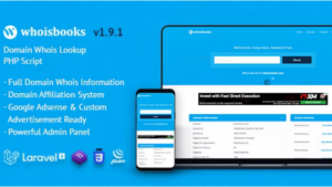 WhoisBooks v1.9.1 Domain Whois Lookup PHP Script [Activated]