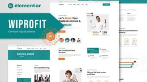 Wiprofit - Consulting Business Elementor Template Kit