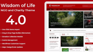 Wisdom Of Life v4.0 NGO and Charity Theme