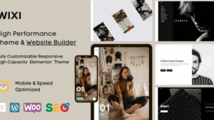 Wixi (v1.1.8) Elementor WordPress Theme